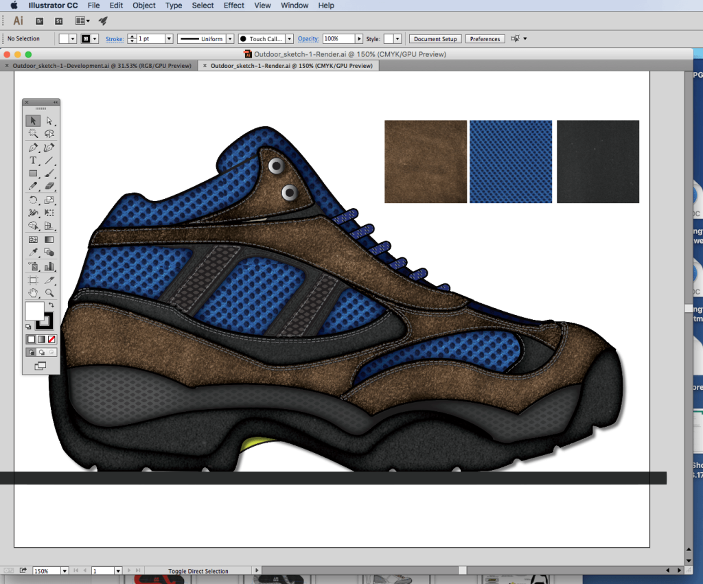 You can draw shoes