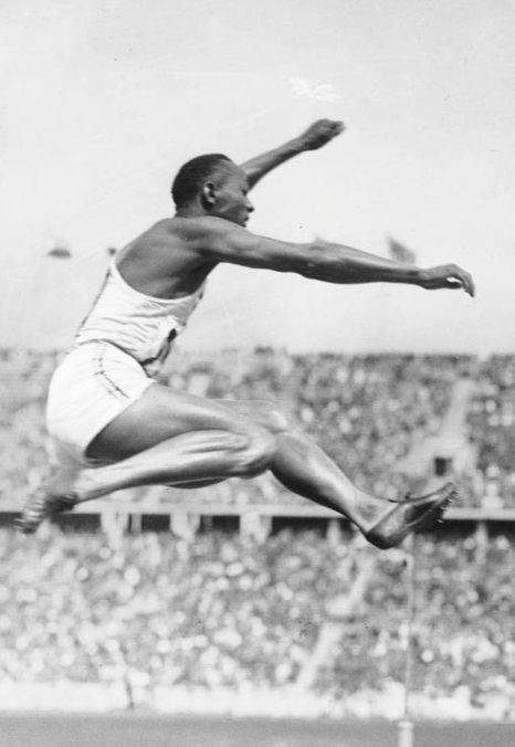 Jessie Owens in his Adidas shoes! 